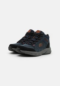 Skechers OAK CANYON - Zapatillas altas - navy/orange