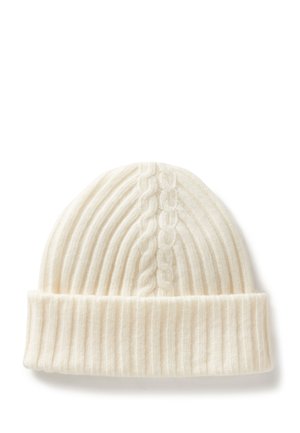United Colors of Benetton IN CABLE WITH TURN UP CUFF - Beanie - white