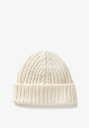 United Colors of Benetton IN CABLE WITH TURN UP CUFF - Gorro - white