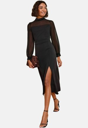 SEQUIN MIDI - Jurk - black