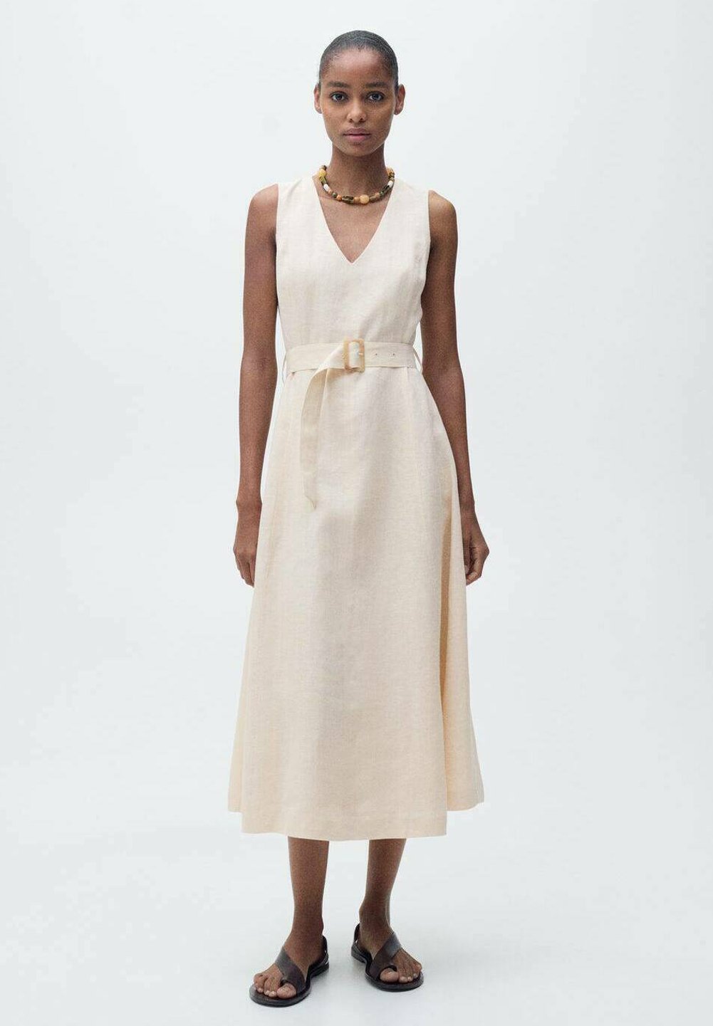 Mango Day dress - beige - Zalando.ie