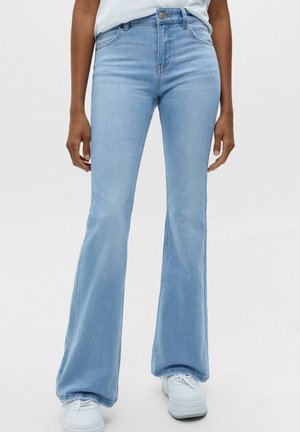 Bootcut jeans - stone blue denim