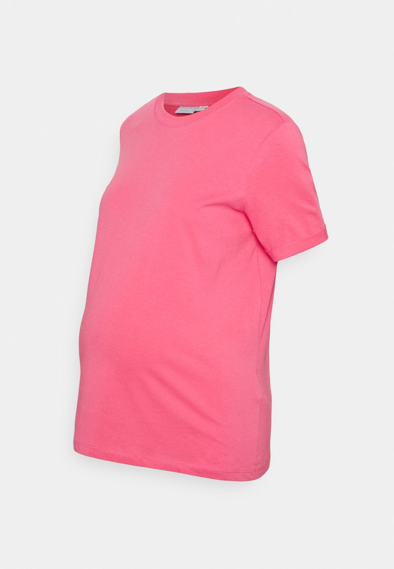 Pieces Maternity PMRIA FOLD UP SOLID TEE - T-shirt básica - fruit dove