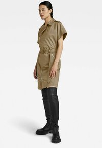 G-STAR PERFECTO - Robe de jour - coriander/marron - ZALANDO.FR