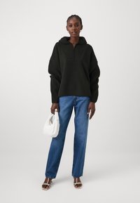 Noisy May NMCOZY HALFWAY  - Sweatshirt com capuz - black