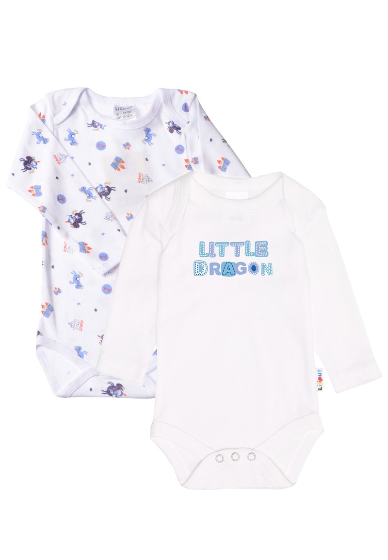 Kinder Shirts & Tops | Liliput 2 PACK Body weiß blau/weiß - IO81053 Kinder Shirts & Tops | Liliput 2 PACK Body weiß blau/weiß - IO81053