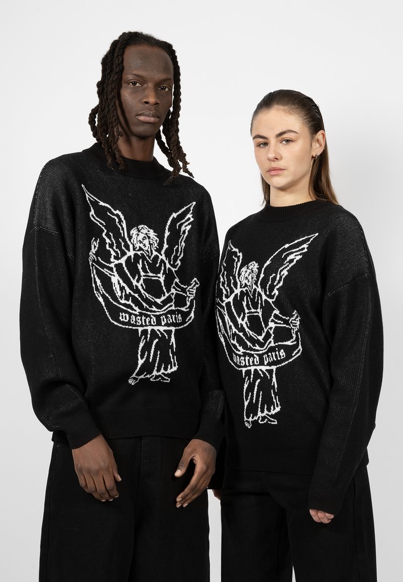 Wasted Paris - HEAVEN UNISEX - Jumper - black, Enlarge