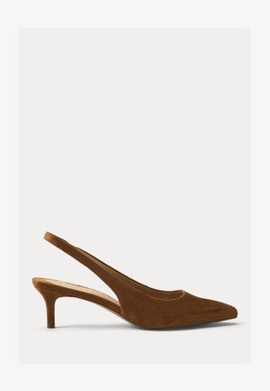 Lauren Ralph Lauren, LOLAH II SUEDE SLINGBACK PUMP - Klassieke pumps - light tobacco