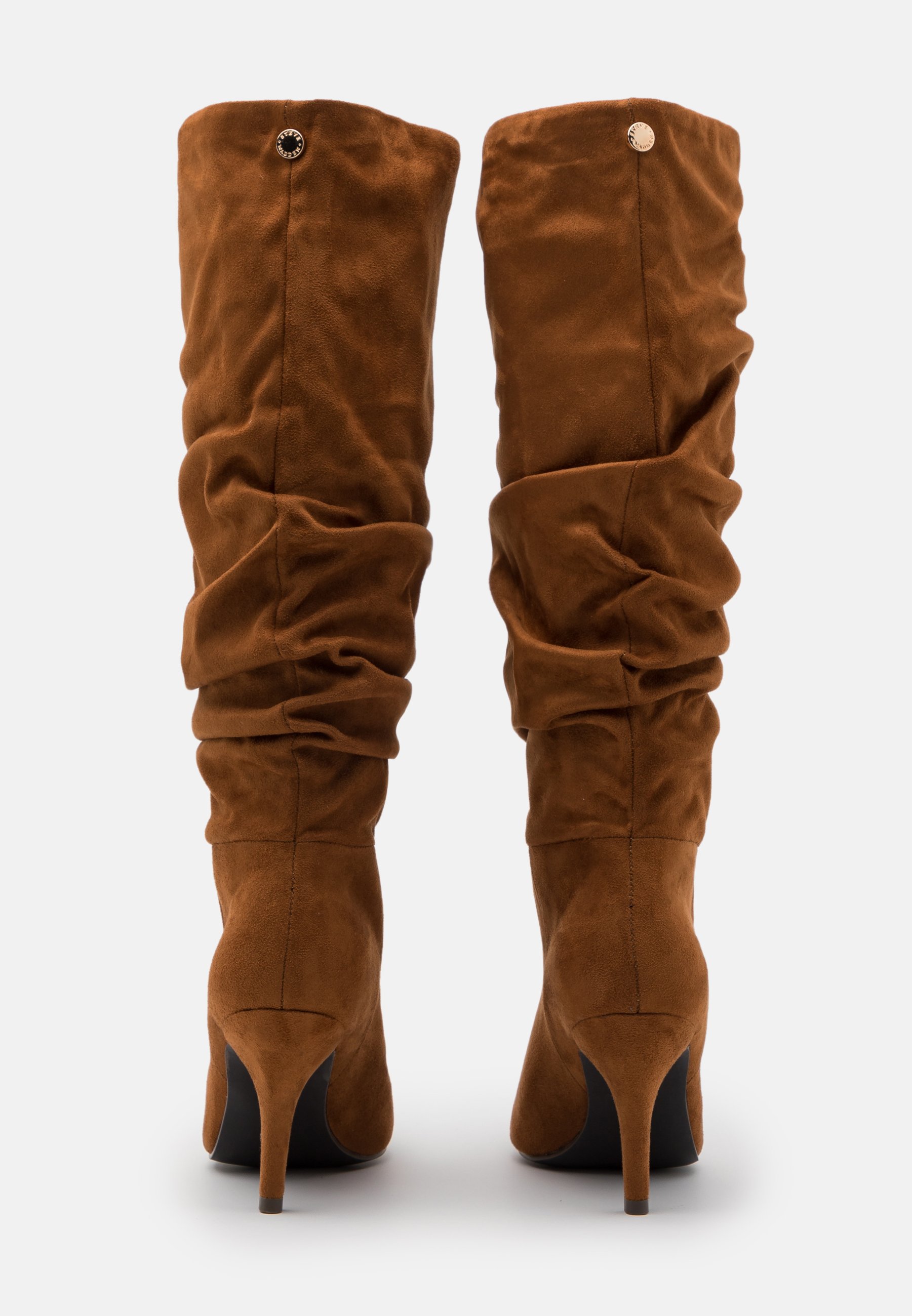 VLOUCH Laarzen met hoge hak cognac VLOUCH Laarzen met hoge hak cognac