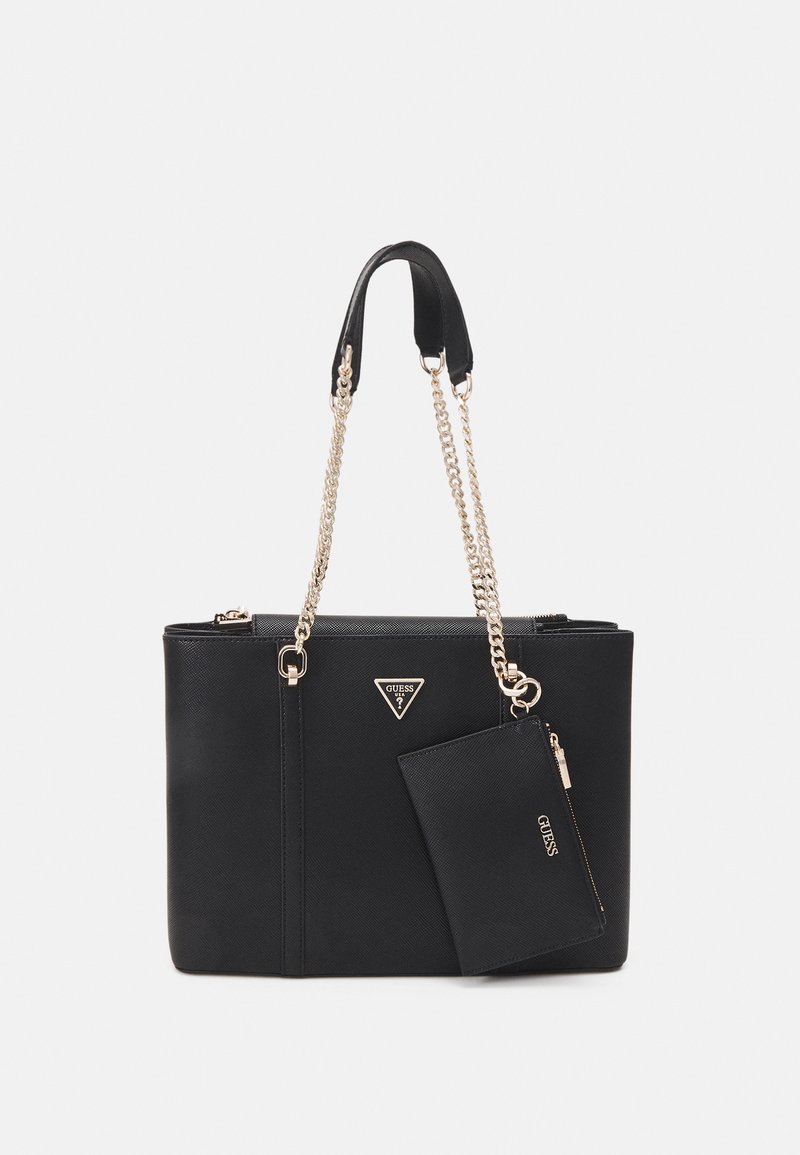 Guess CRAIG HIGH SOCY CARRYALL - Kézitáska - black
