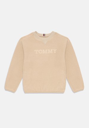 Tommy Hilfiger, LOGO POLAR FLEECE SWEATSHIRT - Pusa - gulf sand