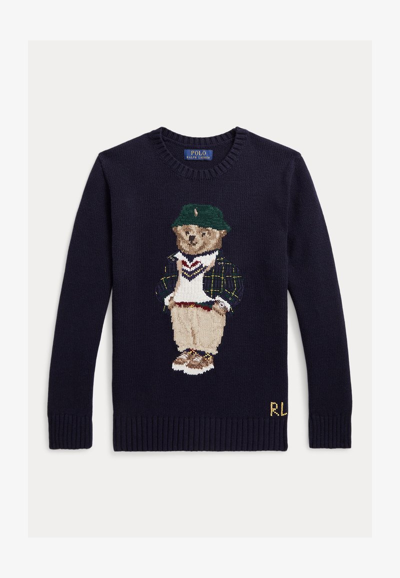 Polo Ralph Lauren BEAR Jumper Navy dark Blue Zalando co uk polo-ralph-lauren-bear-jumper-navy-dark-blue-zalando-co-uk