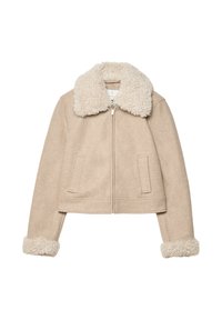 WITH DETAIL - Jakna iz umetnega usnja - beige