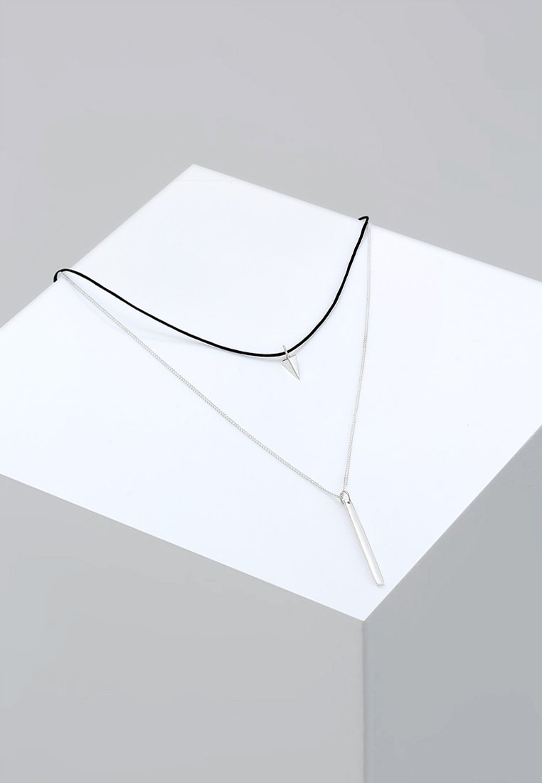 Elli CHOKER - Collana - silver-coloured/black