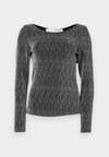 SLFANITA LOW BACK  - T-shirt à manches longues - black/silver