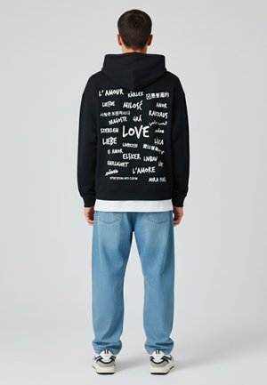 UNIVERSAL LOVE BACK PRINT - Sweat à capuche - black