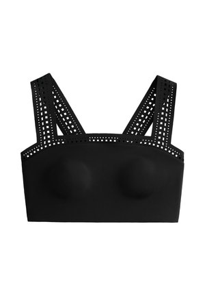 OYSHO COMPRESSIVE CUTWORK - Top - black