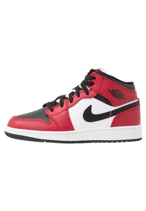 Jordan AIR JORDAN 1 MID UNISEX - Scarpe da basket - black/gym red