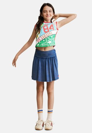 Desigual, MULTICOLORED PRINTED T-SHIRT - Top - black