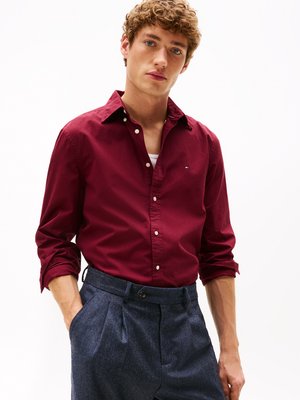 Tommy Hilfiger FLEX POPLIN SOLID - Ing - deep rouge