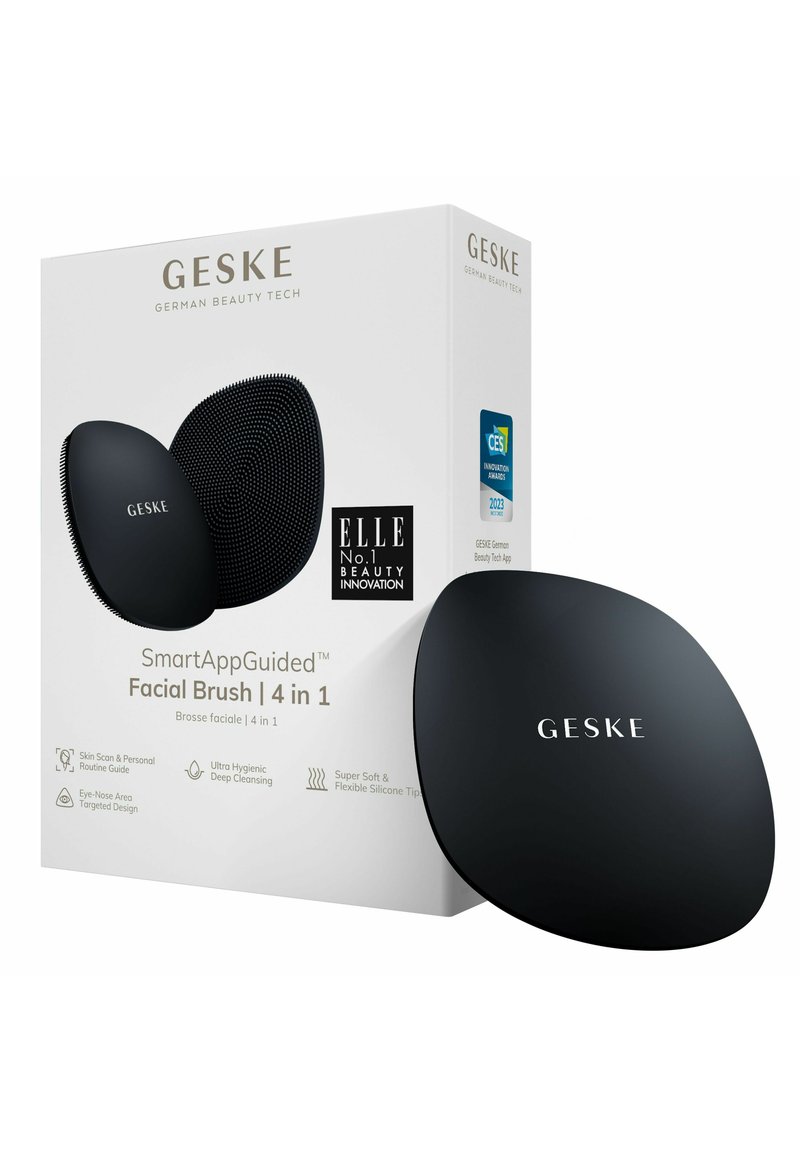GESKE - FACIAL BRUSH | 4 IN 1 - Skincare tool - black, Enlarge