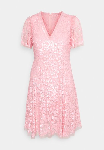 Needle & Thread DAPHNE V-NECK MINI DRESS - Cocktail φόρεμα / Φόρεμα για πάρτι - rose quartz