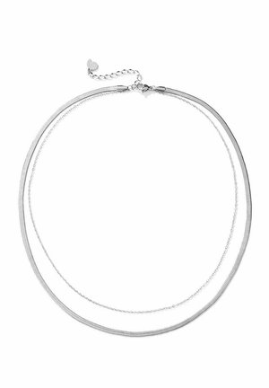 MIXED SNAKE AND CABLE CHAIN - Collana - silberfarben