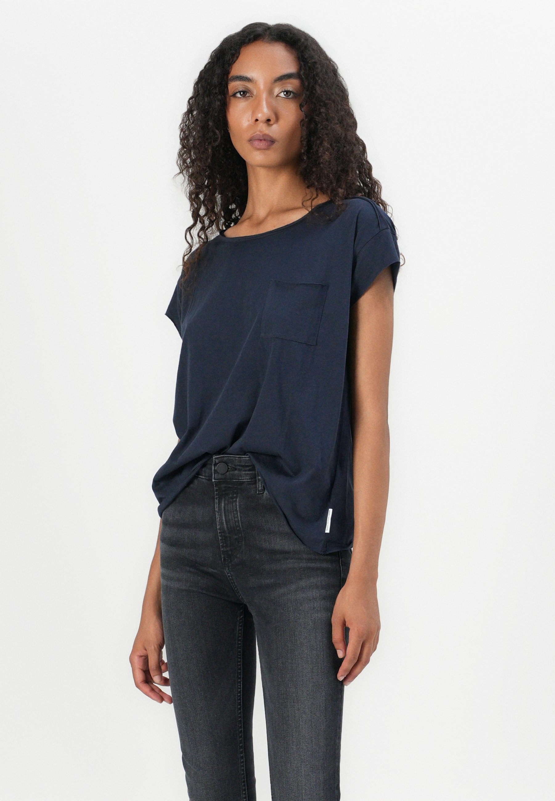 Marc O'Polo DENIM SHORT-SLEEVE CHEST-POCKET - T-Shirt basic