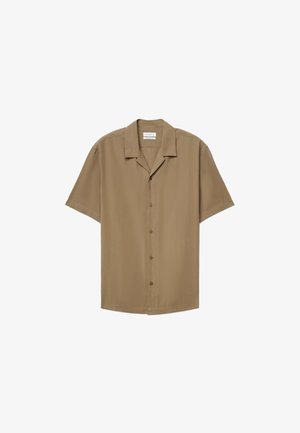 Calliope, CAMICIA TINTA UNITA - Chemise - tabacco