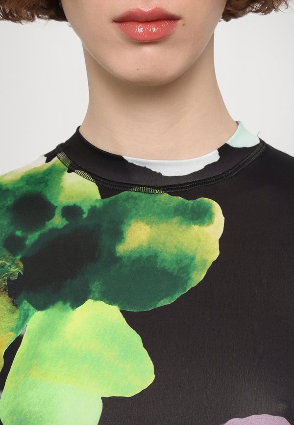 LONG SLEEVE  - Jersey dress - watercolor bloom3