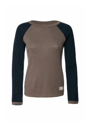 GAMZE - Pikkade varrukatega topp - navy chocolate