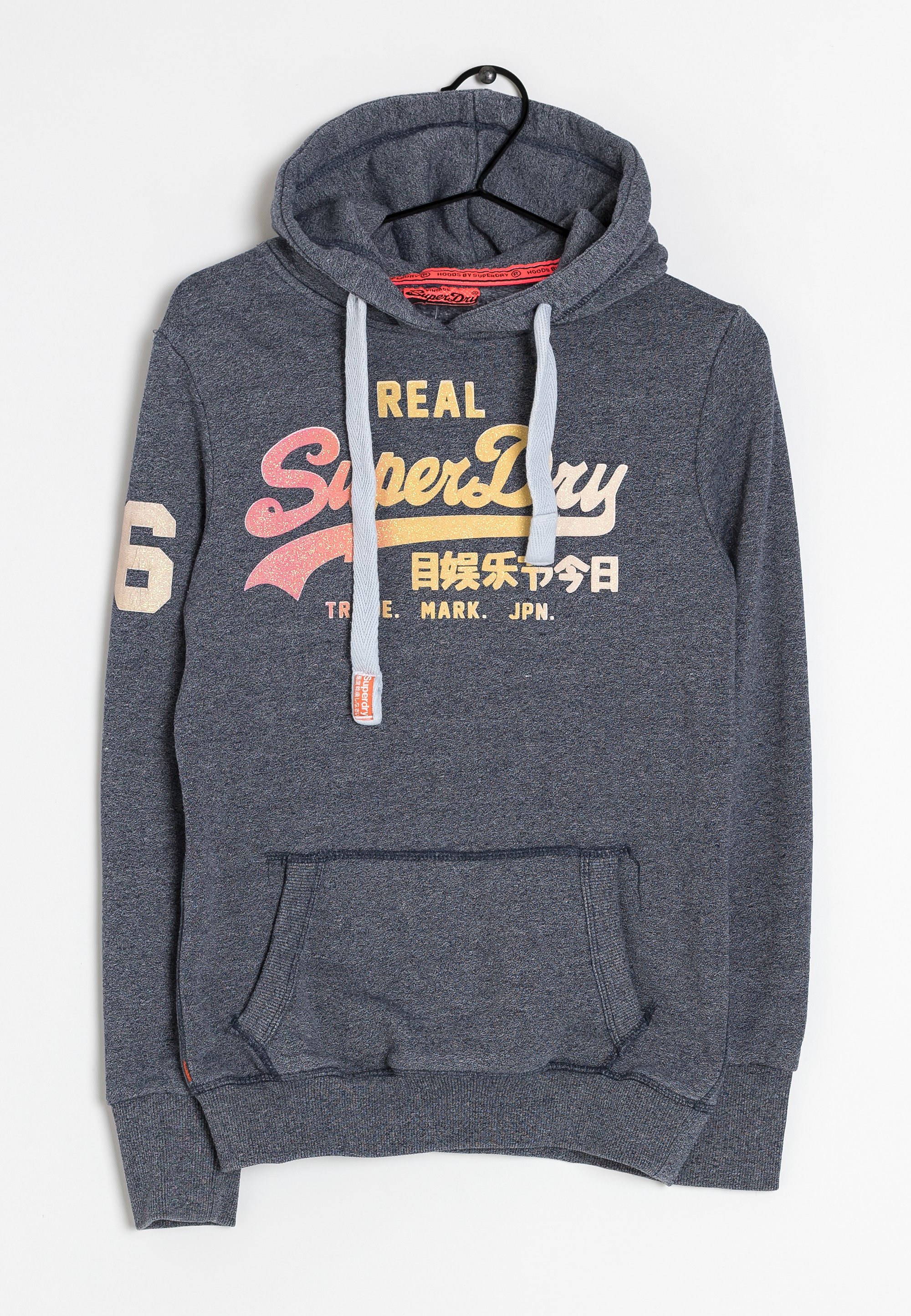 Superdry Co Hoodie blue (Pre-owned) Zalando