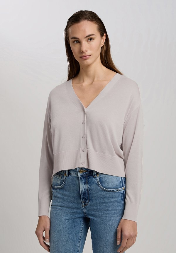 Strickjacke - light taupe