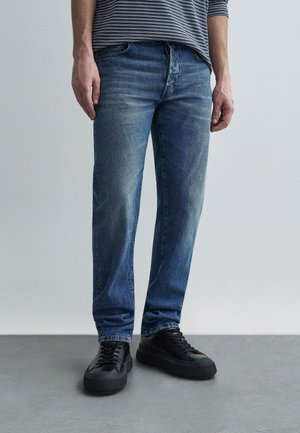 PANTALONE TASCHE - Egyenes szárú farmer - indaco