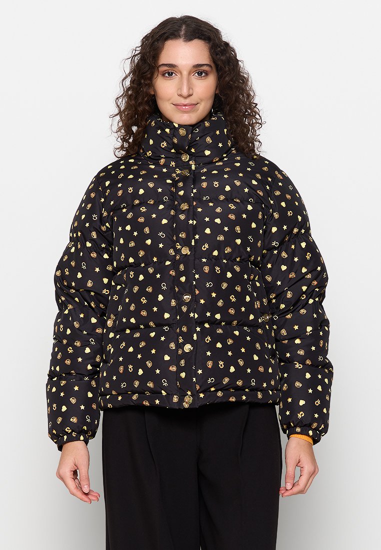 CHIARA FERRAGNI Gewatteerde jas zwart CHIARA FERRAGNI Gewatteerde jas zwart