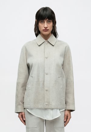 BOEMIA - Leren jas - taubengrau