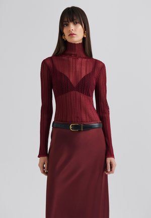 ZELIE TURTLENECK - Pullover - wine