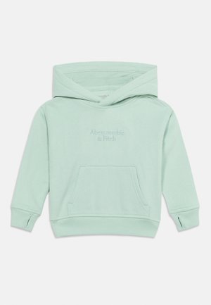 Mündiroheline laste kapuutsiga dressipluus ees oleva kängurutasku ja rinnal tikitud "Abercrombie & Fitch" kirjaga.