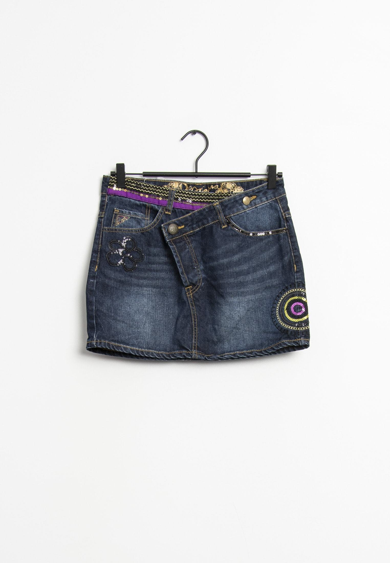 Desigual Falda vaquera - blau/azul - Zalando.es
