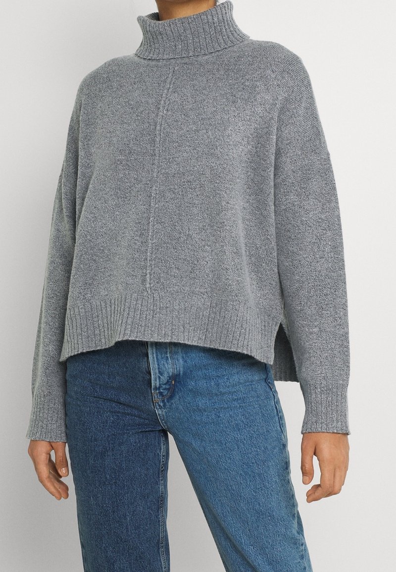 Noisy May Stickad tröja - mottled grey