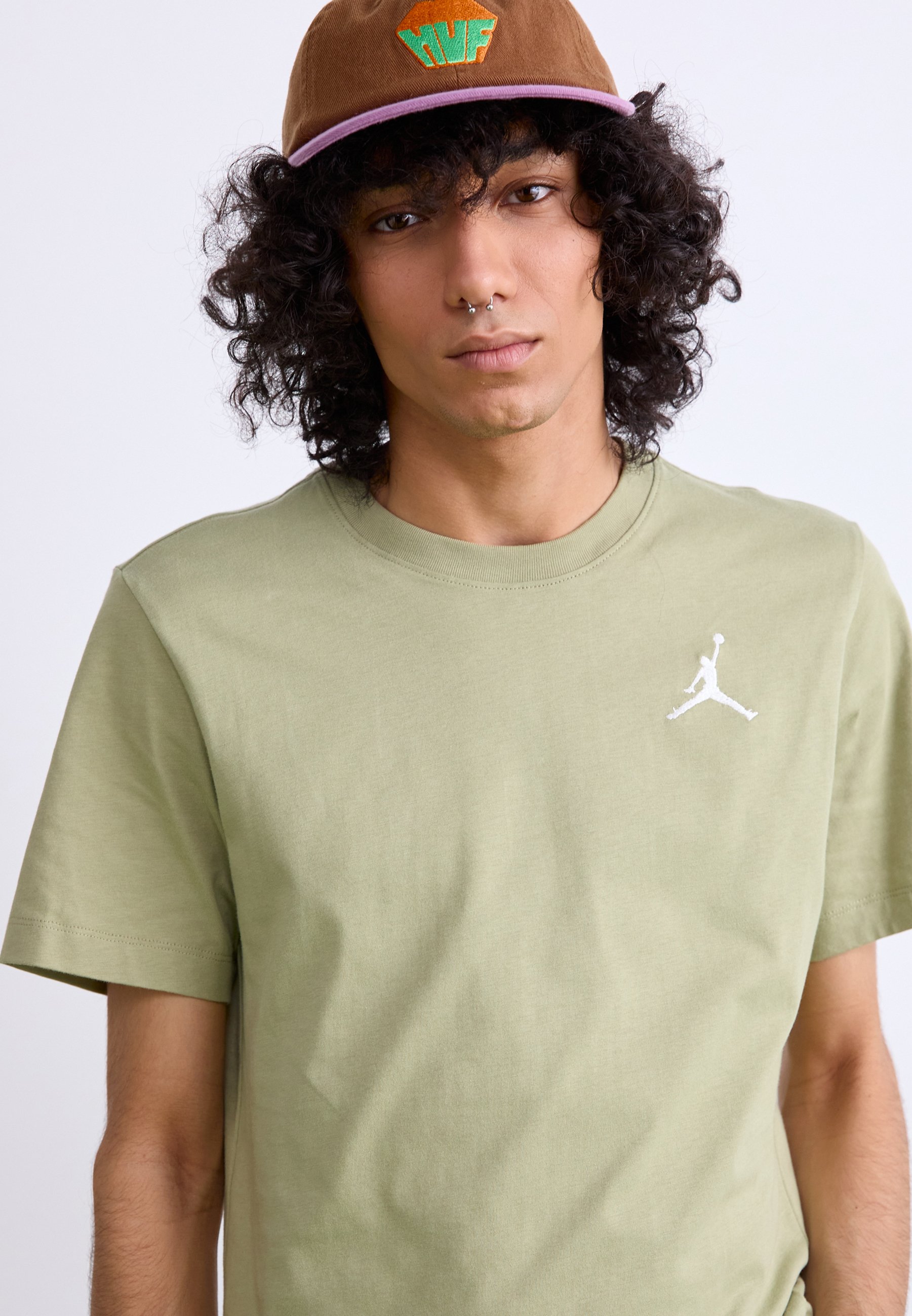 olive green jordan t shirt