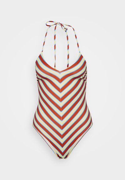 Alemais TAMSIN HALTER ONE PIECE - Kopalke - yellow/blue/brown