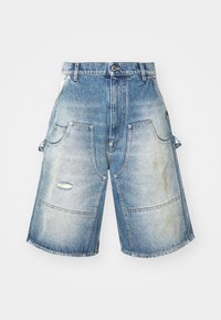 LAUREL CROWN EMBLEM - Denim shorts - blue