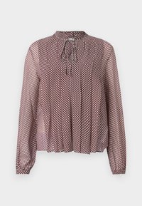 RUFFLE PLEAT PRINT  - Blusa - primary red