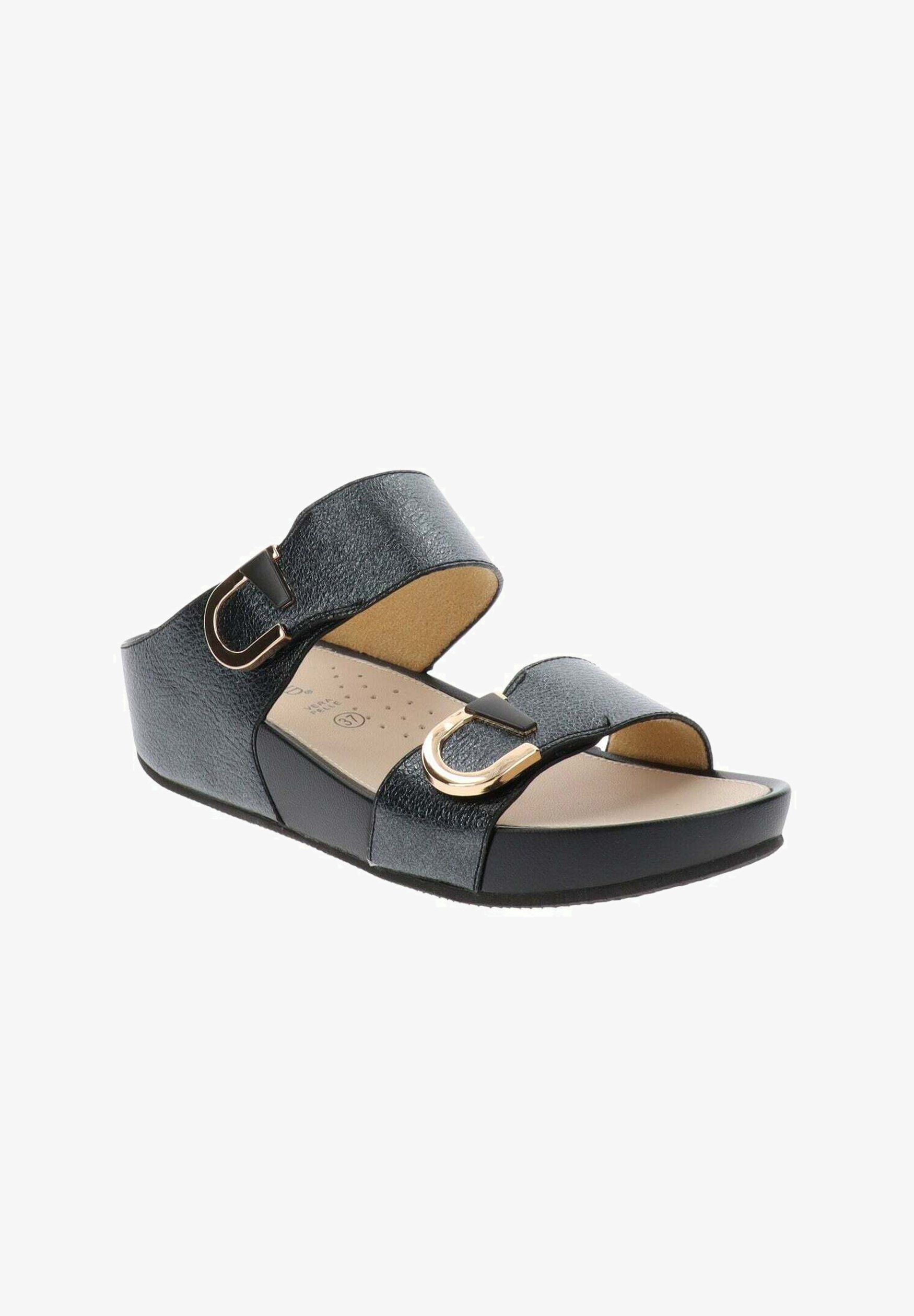 Ciabatte Eco-Friendly Grunland Modello PILA CI2971 - Colori Blu-Rosso, Taglia 41, Feltro E Suola BIRK, Comode E Leggere