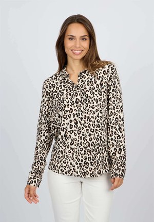 Chemisier Imprimé Candy Rain Taille 3X - Noir, Thé, Blanc - Occasion Très Bon état