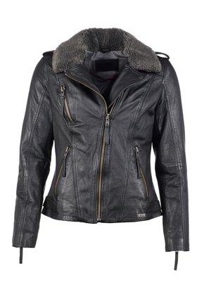 Leren jas - black