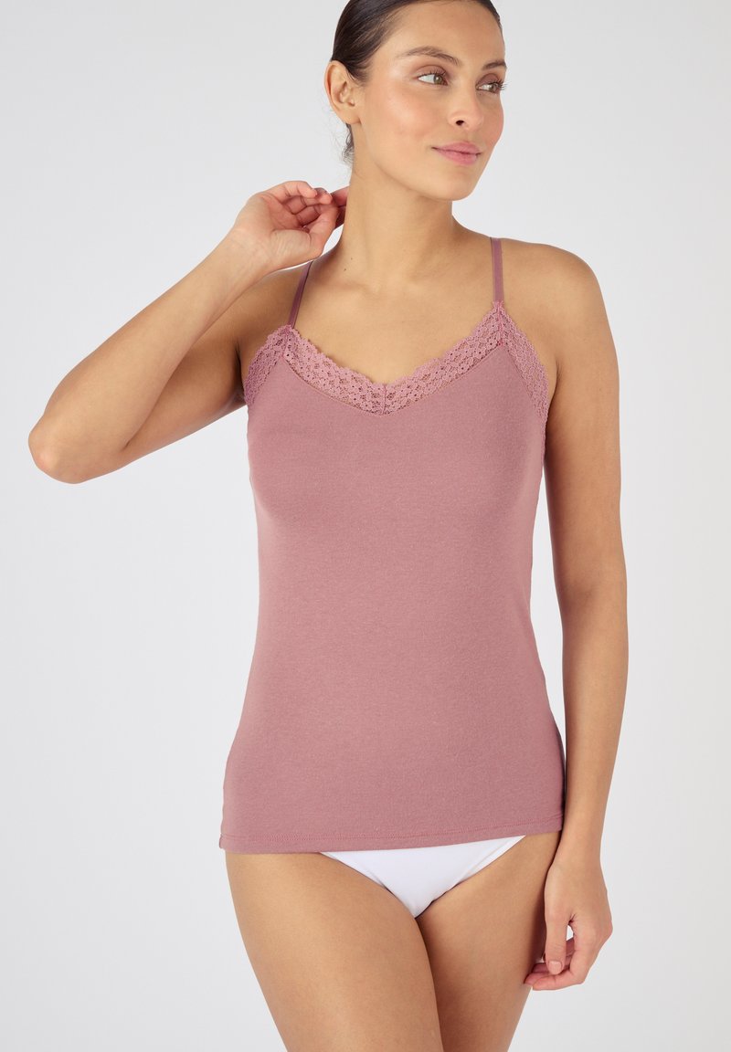 Damart CARACO THERMOLACTYL SENSITIVE, FINITION - Camiseta interior - mauve rosé