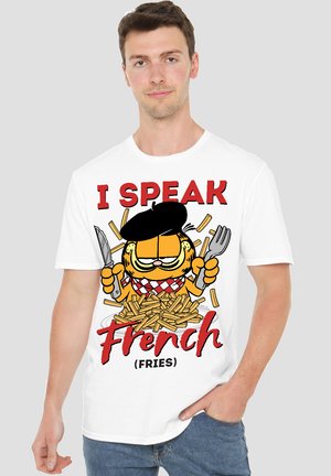 GARFIELD SPEAKING LOVE - Print T-shirt - white