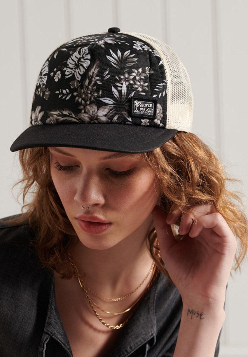Superdry Cap - black hawaiian/black 